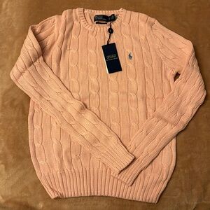 Pink cewneck size small nwt Ralp Lauren Polo